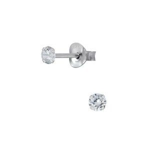 3mm Diamond Stud Earrings